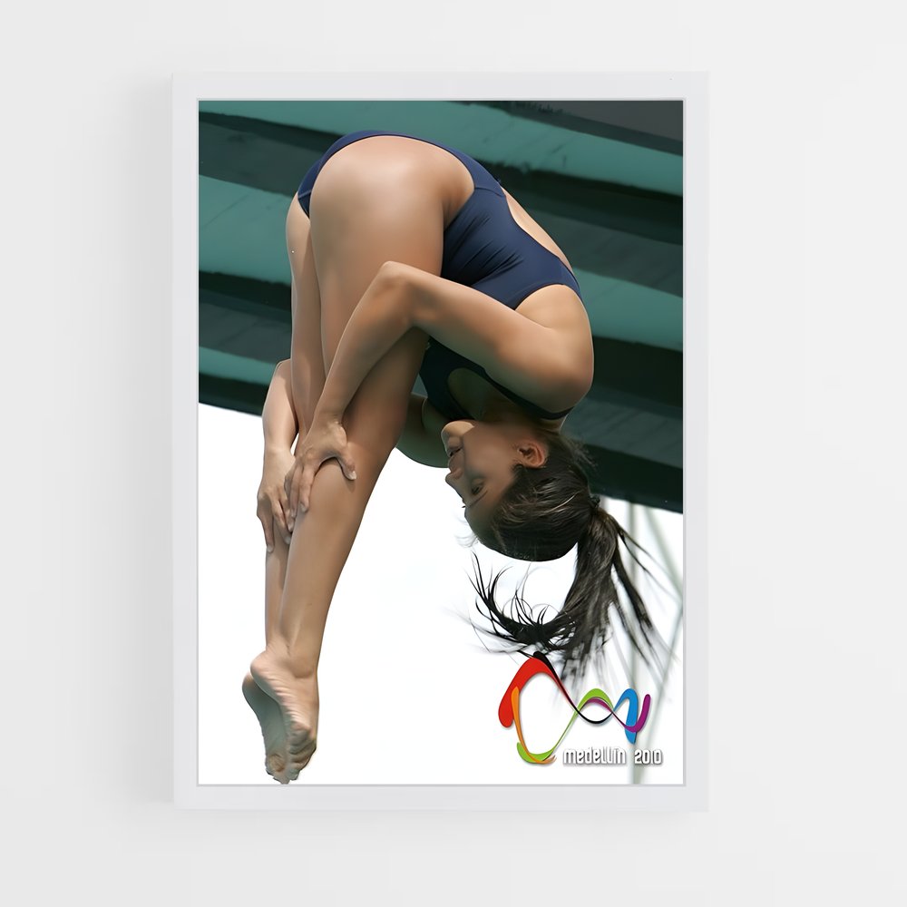 Poster Plongeon Élevé – affiche Athlétisme (vue 3)